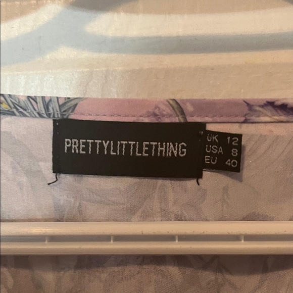 PrettyLittleThing Lavender Floral Dress - Picture 2 of 2